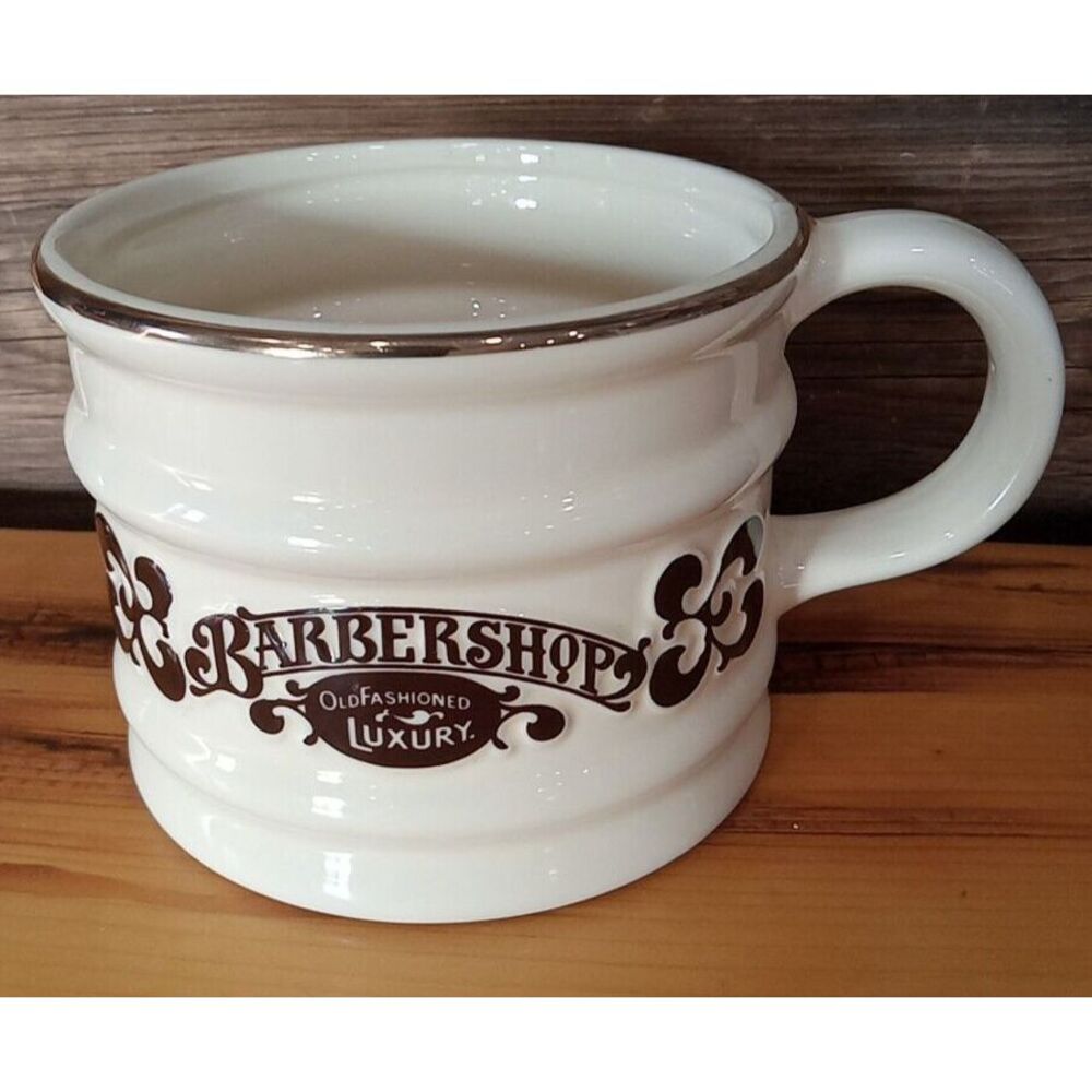 BARBERSHOP COFFEE MUG. OLD FASHION LUXURY BARBERSHOP MUG.Art Deco Print Mug.